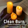 thumbnail image 5 of 4 Pack 2"x4" Pure Yellow Honey Scented Beeswax Pillar Candles, 140 Hours Clean Long Burn for Home Decor, 5 of 9