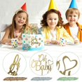 thumbnail image 3 of 28PCS 3D Elephant Cake Decoration Oh Baby Cake Topper for Boys,Baby Shower Decor, 3 of 7