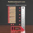 thumbnail image 5 of Quick Positioning Angle Ruler Drawing Tool High- L-Shaped Right Angle Ruler Stainless Steel Angle Measure Ruler, 5 of 7