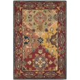 thumbnail image 1 of Safavieh Heritage Collection HG926A Handmade Traditional Oriental Red and Multi Wool Area Rug (8' x 10'), 1 of 5