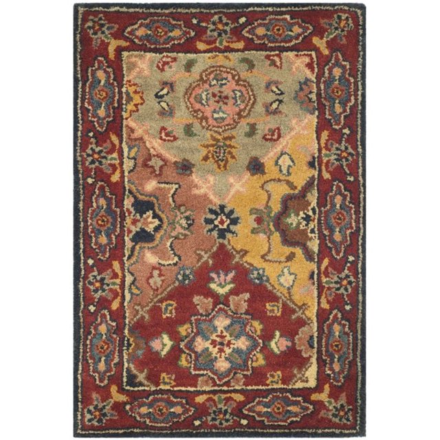Safavieh Heritage Collection HG926A Handmade Traditional Oriental Red and Multi Wool Area Rug (8' x 10')