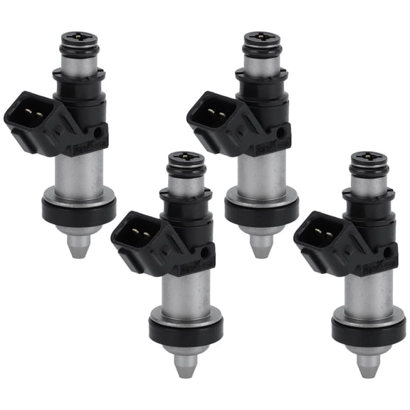 Fuel Injector No.06164-PCA-000 Fuel Injection Nozzle for Honda CR-V EX, LX 1999-2001 2.0L Black 4 Pcs