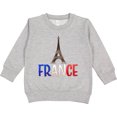 thumbnail image 2 of Inktastic France Eiffel Tower Flag in Text Toddler Sweatshirt, 2 of 4
