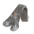 thumbnail image 2 of Polainas con pies Medias Pantalones Algodón peinado Preciosas medias de punto para niños para primavera Gris XL (4-6 años) Altura adecuada 38.2-43.3 pulgadas, 2 of 5