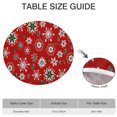 thumbnail image 6 of Red Christmas Snowflake Pattern Round Fitted Tablecloth with Elastic Edge,Dining Table Cover Waterproof,Outdoor Round Tablecloth for Camping,Dining,Indoor and Outdoor, 6 of 7