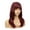 Wine red, variant on TECHTONGDA 55cm Wine Red High Temperature Fiber Hair Wigs With Bangs For Women Size Adjustable