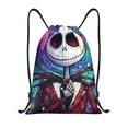 thumbnail image 1 of Goofa The Nightmare Before Christmas Print Drawstring Backpack Bag Sport Gym Sackpack Cinch Bags Drawstring Bags Draw String Sport Bag-Medium, 1 of 6