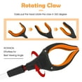 thumbnail image 6 of 2Pcs 32'' Grabber Reacher Tool, Foldable Grabber Reaching Tool, Lightweight Trash Picker Upper Tool for Elderly with Anti-Slip Rotating Rubber Gripper,Orange, 6 of 11