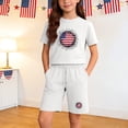 thumbnail image 2 of SELONE Boys Short Sets Two Piece Patriotic Graphic Kids Clothing Short Sleeve T Shirts 4th of July Outfits, 2 of 8