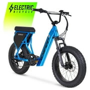 Hyper Bicycles 20 Ultra 40, 36V Electric Bike, Adult Ages 13+, 250W Motor, Blue