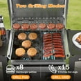 thumbnail image 4 of LHRIVER Stainless Steel 2 Burner Propane Grill, 16000 BTU Gas Grill & Griddle Combo for Outdoor, Patio, 4 of 7