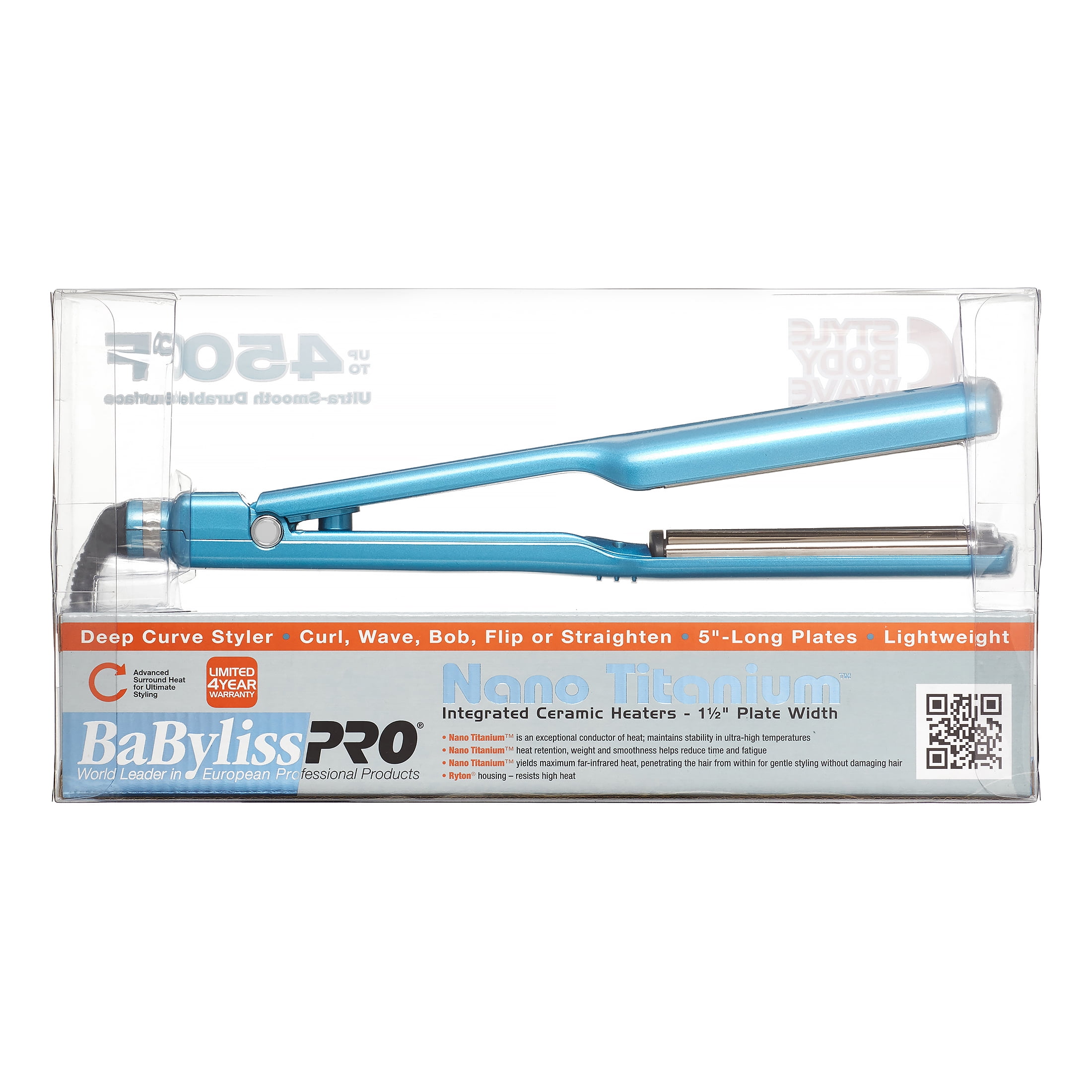 babyliss pro nano titanium c styler flat iron