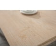 thumbnail image 5 of Guyou Solid Wood Dining Table, 59" Farmhouse Large Size Rectangular Dining Table for 4-6 People, Modern Kitchen Table for Living Room Dining Room Kitchen, White Wash, 5 of 9