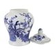 thumbnail image 5 of Jarrones decorativos de jengibre azul y blanco, florero tradicional multiusos Aves, 5 of 9