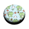 thumbnail image 3 of Kll Cute Floral Frog Tire Cover,Universal Wheel Tire Cover For Trailer, Rv, Suv, Truck,Camper And Many Vehicle,(14 Inch), 3 of 8
