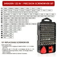 thumbnail image 6 of Precision Screwdrivers Sets 122 in 1 iPhone Screwdrivers Repair Tool Kit with Case for Repair Computer, ,Jewelry, Household Appliances, Laptop, PS4, Game Console, 6 of 6