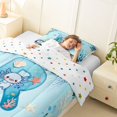 thumbnail image 3 of Erosebridal Watercolor Ocean Coral Twin Comforter Sets For Boys,Cute Axolotl Letter R Monogrammed Kids Bedding Set,Reversible 2pcs, 3 of 7