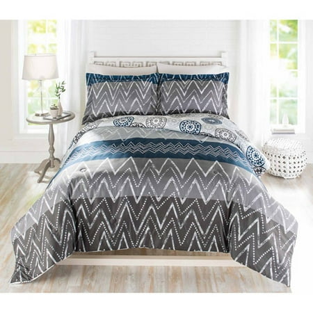 Better Homes Gardens Queen Zig Zag Comforter Set 3 Piece