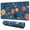 Pioneer Flower Floral-3, variant on Long Mouse Pads for Desk,Pioneer Flower Floral Print Pattern Desk Mats on Top Of Desks, Desk Mouse Pad Extra Large with 3mm Non-Slip Base and Stitched Edge for Gaming,Office,Work,Home 31.5"x11.8"