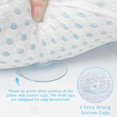 thumbnail image 4 of Almohadas de baño Roslim TPE con ventosas, 4 of 7
