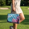thumbnail image 4 of Yuyamidu Sea Turtle Golf Cart Seat Covers, Soft and Comfortable Golf Cart Seat Towel Blanket with Front Pockets for 2 Passenger Seats Pink Hibiscus Club Car Golf Cart Accessories, Blue, 4 of 8