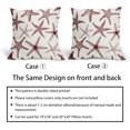 thumbnail image 4 of Burgundy Red Starfish Pillow Covers 18X18 Inch Set of 2 Beach Ocean Coastal Decorative Square Pillow Cases Summer Nautical Cotton Linen Cushion Case Home Decor for Sofa Couch Bedroom Outdoor, 4 of 6