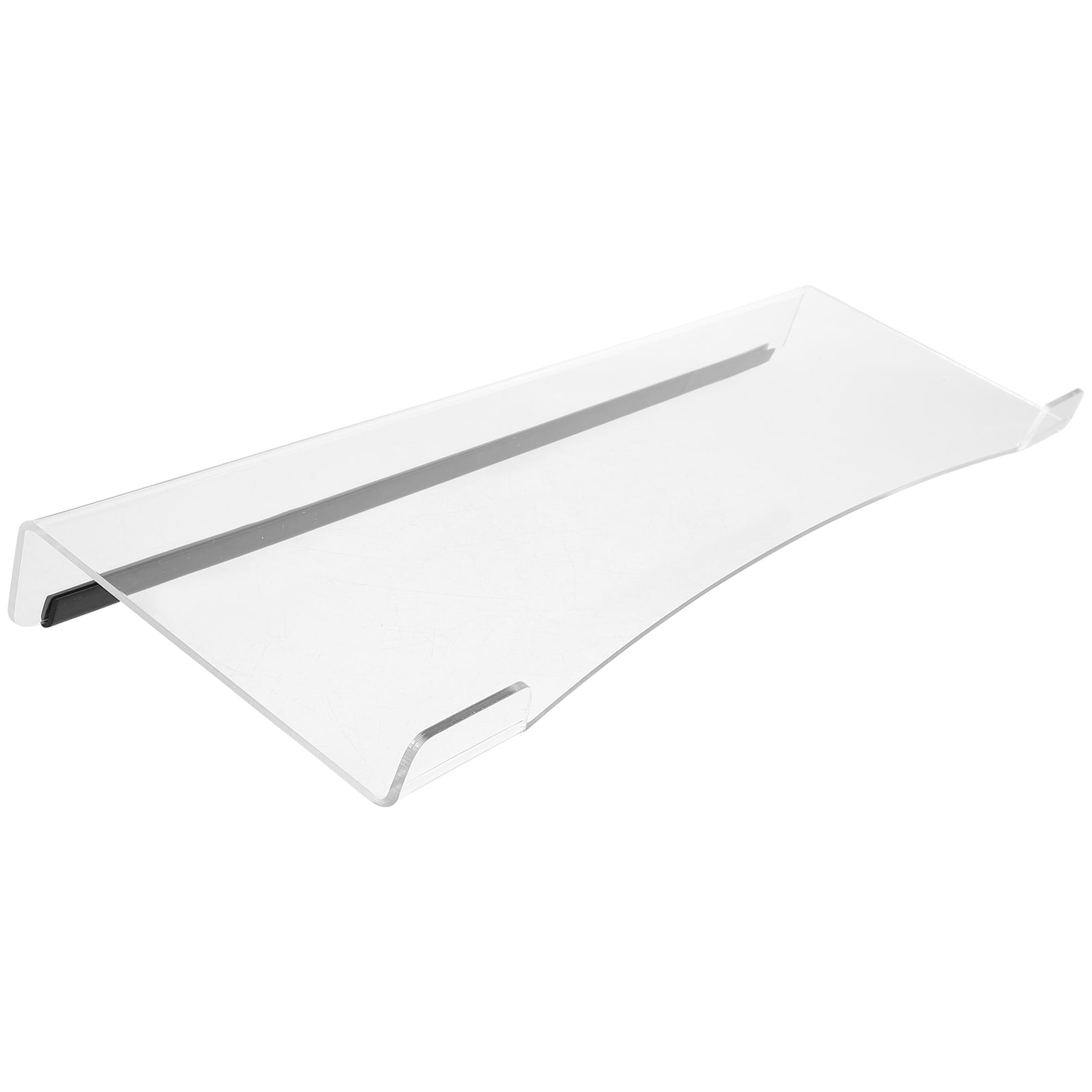 HONMEET Clear Acrylic Keyboard Stand Ergonomic Desktop Riser for Comfortable Typing and Organized Workspace Setup