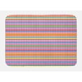 thumbnail image 1 of Abstract Bath Mat, Layout of Modern Design Horizontal Lines Colorful Retro Ornaments Illustration, Plush Bathroom Decor Mat with Non Slip Backing, 29.5" X 17.5", Multicolor, by Ambesonne, 1 of 2