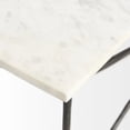 thumbnail image 5 of White Marble Criss Cross Base Coffee Table, 5 of 9