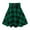 #7-Green, variant on Pntutb Women Fashion Sexy Casual Lattice Print Splicing Frenulum A-Line Mini Skirt