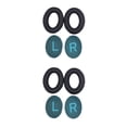 thumbnail image 4 of Cateissary Almohadillas para los oídos, 2 uds., auriculares con cancelación de ruido, reemplazo de auriculares de cuero para auriculares QC25, Azul negro 2Conjunto, 4 of 6