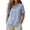 ❉067-Sky Blue, variant on Junur Linen Shirts for Women V Neck Short Sleeve Cotton Tops Striped Linen Button Down Casual Dressy Shirt for Summer 2026