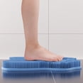 thumbnail image 5 of Bathroom Accessory for Shower Cleaning Multipurpose Mat with Suction Cups - Wall Mounted Foot Back Scrubber Pad for Bath Cleaning and Non- Support Exfoliating Wash Pad, 5 of 5