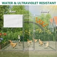 thumbnail image 4 of Outdoor Large Metal Chicken Coop,Walk-in Chicken Coops for 10-20 Chicken with Waterproof Cover,Chicken Pen Rabbit Hen House Poultry Cage for Yard Backyard Farm, 4 of 9