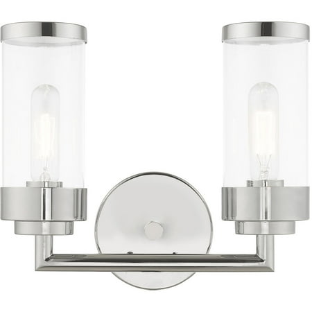 

Bathroom Vanity 2 Light Fixtures With Polished Chrome Finish Steel Material Medium 11 200 Watts
