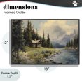 thumbnail image 4 of Stupell Industries Farmhouse Creek Cabin Riverside Retreat Black Framed Giclee Art, 18 x 12, by Franklyn Gregory, 4 of 8