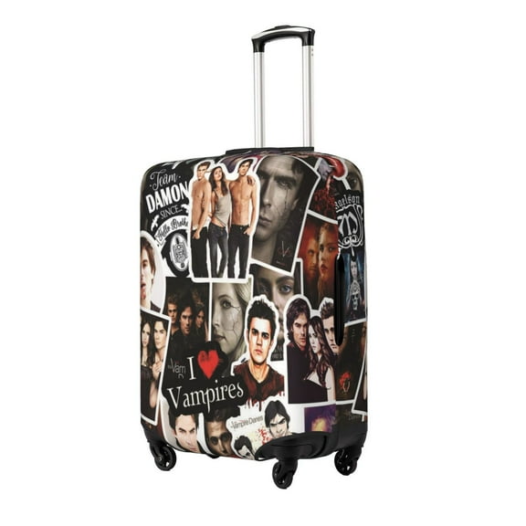 Vampire Diaries Luggage Cover Cartoon Suitcase Covers Elastic Dustproof Protector For 18-32 Inch Luggage Washable And Decorative Travel Bag Cases