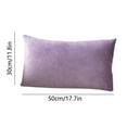 thumbnail image 3 of Leodye 1 Pack Rectangle Velvet Throw Pillow Cover Colour Waist Pillow Cushion, Soft Cozy Solid Decorative Luxury Cushion Cases for Couch Sofa Bed -11.81×19.68inch, 3 of 6
