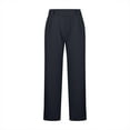 thumbnail image 6 of Women's High Waisted Pants Loose Fit Yoga Lounge Trousers with Deep Pockets Wide Leg Long Pants for Travel & Casual, 6 of 6