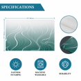 thumbnail image 6 of Turquoise Geometric Placemats Set of 4, Modern White Stripe Distortion Art Placemats for Dining Table, Place Mats for Kitchen Tabletop, Waterproof Wipeable Dining Table Mats Set, 6 of 9