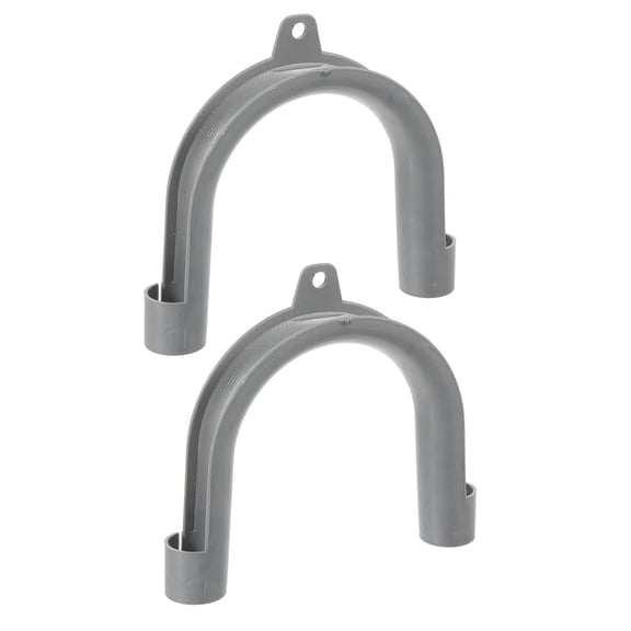 Raindrops 2pcs U Shape Washing Machine Drain Hose Hook Adapter U Shaped Hook Washing Machine Drain Hose Hanger