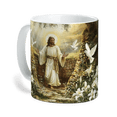 thumbnail image 3 of Lotusprinthandmade Christian Jesus Faith And Hope White Ceramic Mug (11oz) (Made In US), Faith-Inspired Coffee Mug, Jesus-Themed Ceramic Mug, 3 of 5
