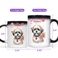 thumbnail image 4 of Happy Valentine's Day Shih Tzu holding flowers Heat Color Changing Mug Lion Dog Lover Gifts Magic Coffee Mug - 3005, 4 of 4
