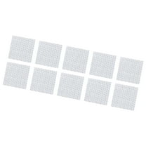 10pcs Reflective Stickers Square Shape Safety Tape Reflector Universal for Cars Waterproof PET White