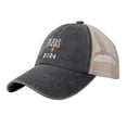 thumbnail image 1 of Paris-2024 Cowboy Mesh Baseball Cap Black One Size, 1 of 5