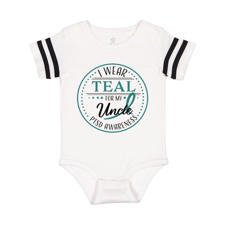 

Inktastic I Wear Teal for my Uncle- PTSD Awareness Gift Baby Boy or Baby Girl Bodysuit