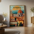 thumbnail image 6 of Florence Italy Canvas Wall Art  Duomo Cathedral Cityscape Poster, Modern Travel Home Decor, 6 of 10