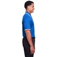 thumbnail image 3 of Devon & Jones DG20C Men's CrownLux Performance Plaited Tipped Polo-French Blue/ White-XL, 3 of 3