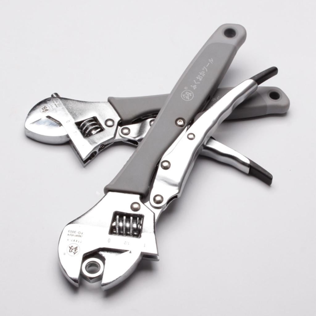 CEORPER Adjustable Wrench Universal Monkey Spanner Multi-function Hand Tools Nut Sink Wrench Bathroom Pipe Large Open Spanner