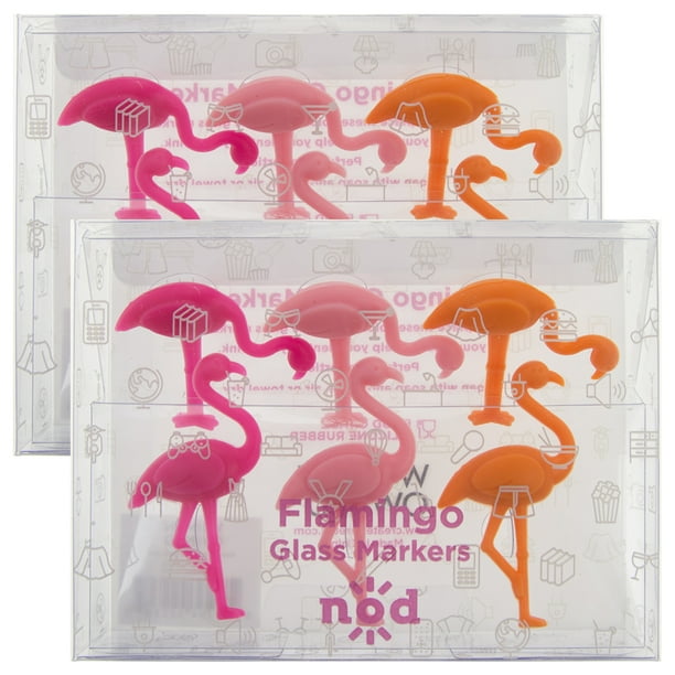 Set of 12 Silicone Wine Glasses Charms Assorted Rim Cocktail Markers Party Birds Party Supplies